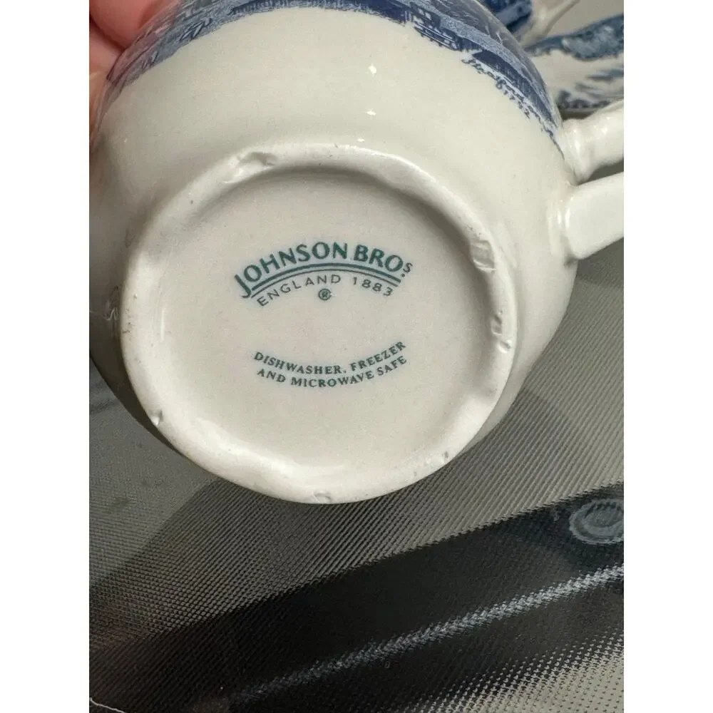 Seven Johnson Brothers English China Pieces - English Castles Collection